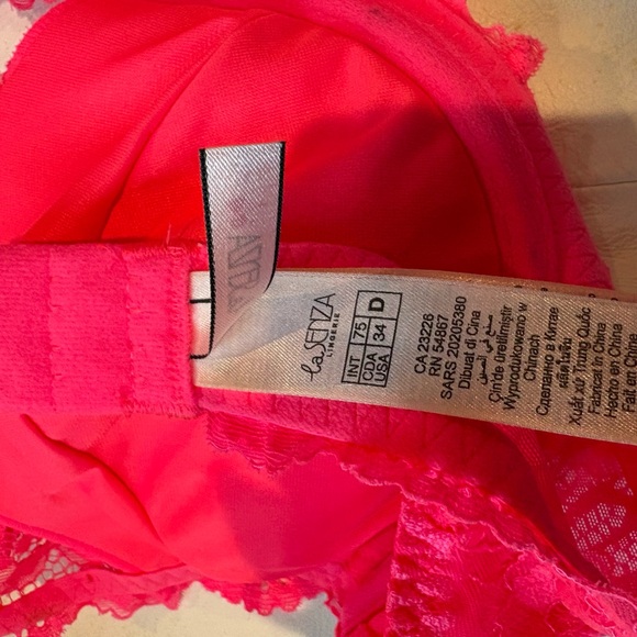 Lace Halter Bralette - Pink size 34D - Picture 5 of 6